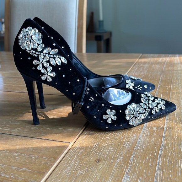 Express Rhinestone Heels - Picture 2 of 8